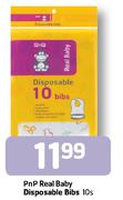 PnP Real Baby Disposable Bibs-10's Pack