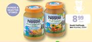 Nestle's 2nd Foods Jars Assorted-200ml Each