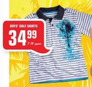 Boy's Golf Shirts (7-19 Years)