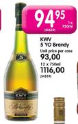 KWV 5 Yo Brandy - 12 x 750ml