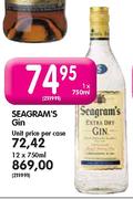 Seagram's Gin - 12 x 750ml