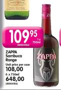 Zappa Sambuca Range - 1 x 750ml