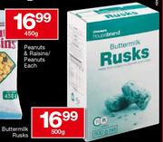Buttermilk Rusks-500g