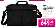 Incase Nylon Sling Sleeve For Macbook Pro 15" Black-Each