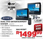 Jensen Dual DVD Entertainment System (JDVD-71T)