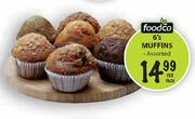 Foodco Muffins Assorted-6's Per Pack