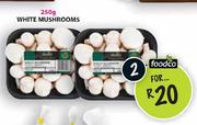 Foodco White Mushrooms-2x250g