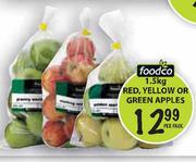 Foodco Red,Yellow Or Green Apples-1.5kg