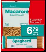 Spaghetti/Macaroni-500g Each