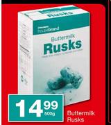 Housebrand Buttermilk Rusks-500g