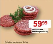 Pnp Gourmet Beef Burgers-Per Kg