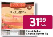 Eskort Red Or Smoked Viennas-1kg