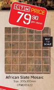 African Slate Mosaic 300x300mm-Per Sheet