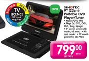 Sinotec 9" (23cm) Portable DVD Player/Tuner (PDVD-903)