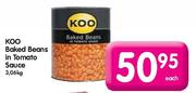 Koo Baked Beans In Tomato Sauce-3.06kg Each