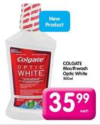 Colgate Mouthwash Optic White-500ml