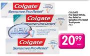 Colgate Pro Relief White,Pro Relief or Sensitive Pro Relief Toothpaste-75ml Each