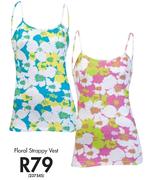 Floral Strappy Vest-237545