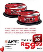 Emtec DVD-R Spindle-50's Pack