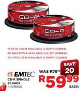 Emtec CD-R Spindle-25's Pack