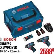 Bosch Cordless Screwdriver