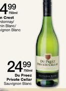 Du Preez Private Cellar Sauvignon Blanc-750ml