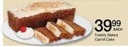 Freshly Baked Carrot Cake Each