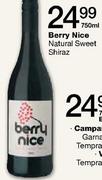 Berry Nice Natural Sweet Shiraz-750ml