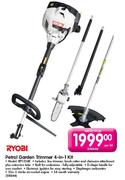 Ryobi Petrol Garden Trimmer 4-in-1 Kit-Per Kit