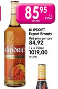 Klipdrift Export Brandy - 12 x 750ml