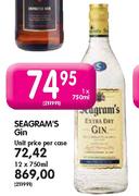 Seagram's Gin - 1 x 750ml