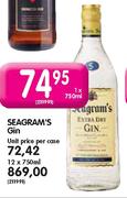 Seagram's Gin - 12 x 750ml