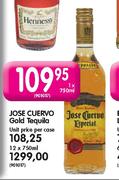 Jose Cuervo Gold Tequila - 1 x 750ml