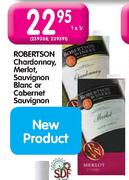 Robertsons Chardonnay, Merlot, Sauvignon Blanc or Cabernet Sauvignon - 1 x 1 Ltr