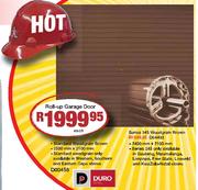 Series 245 Woodgrain Brown Roll Up Garage Door-Each