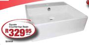 Square Counter-Top Basin (S05838)-Each