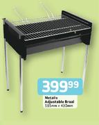 Metalix Adjustable Braai-595mmx430mm