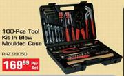 100 Piece Tool Kit In Blow Moulded Case