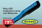 Ring LED Inspection Lamp & Batteries-Each