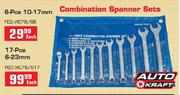 Auto Kraft 17Pieces 6-23mm Combination Spanner Set-Each