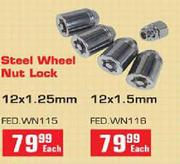 Steel Wheel Nut Lock-12x1.5mm Each
