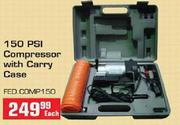 150 Psi Compressor With Carry Case-Each
