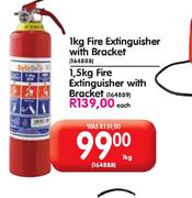 1kg Fire Extinguisher With Bracket