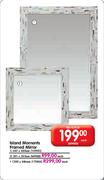 Island Moments Framed Mirror-385x385mm Each
