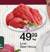 Lean Beef Mince - Per Kg