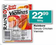 Rainbow Simply Chicken Viennas - 500gm