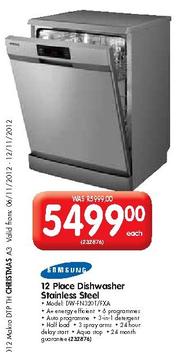 Special Samsung 12 Place Stainless Steel Dishwasher DW FN320T FXA