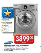 Samsung Deep Foam Front Load Washer (WF1602W5S) - 6 Kg Each