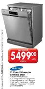 Samsung 12 Place Stainless Steel Dishwasher (DW-FN320T/FXA) - Each