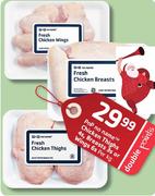 PnP No Name Chicken Thighs-4's, Breasts-3's Or Wings-6's Per Kg 
